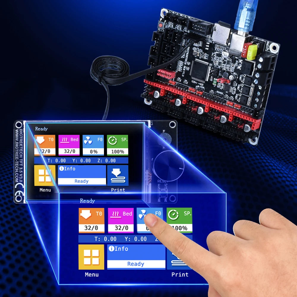BIGTREETECH TFT35 V3.0 Touch Screen 12864 LCD Mode Or Serial Touch Screen Mode For SKR V1.4 Turbo SKR MINI E3 V2.0 Ender 3