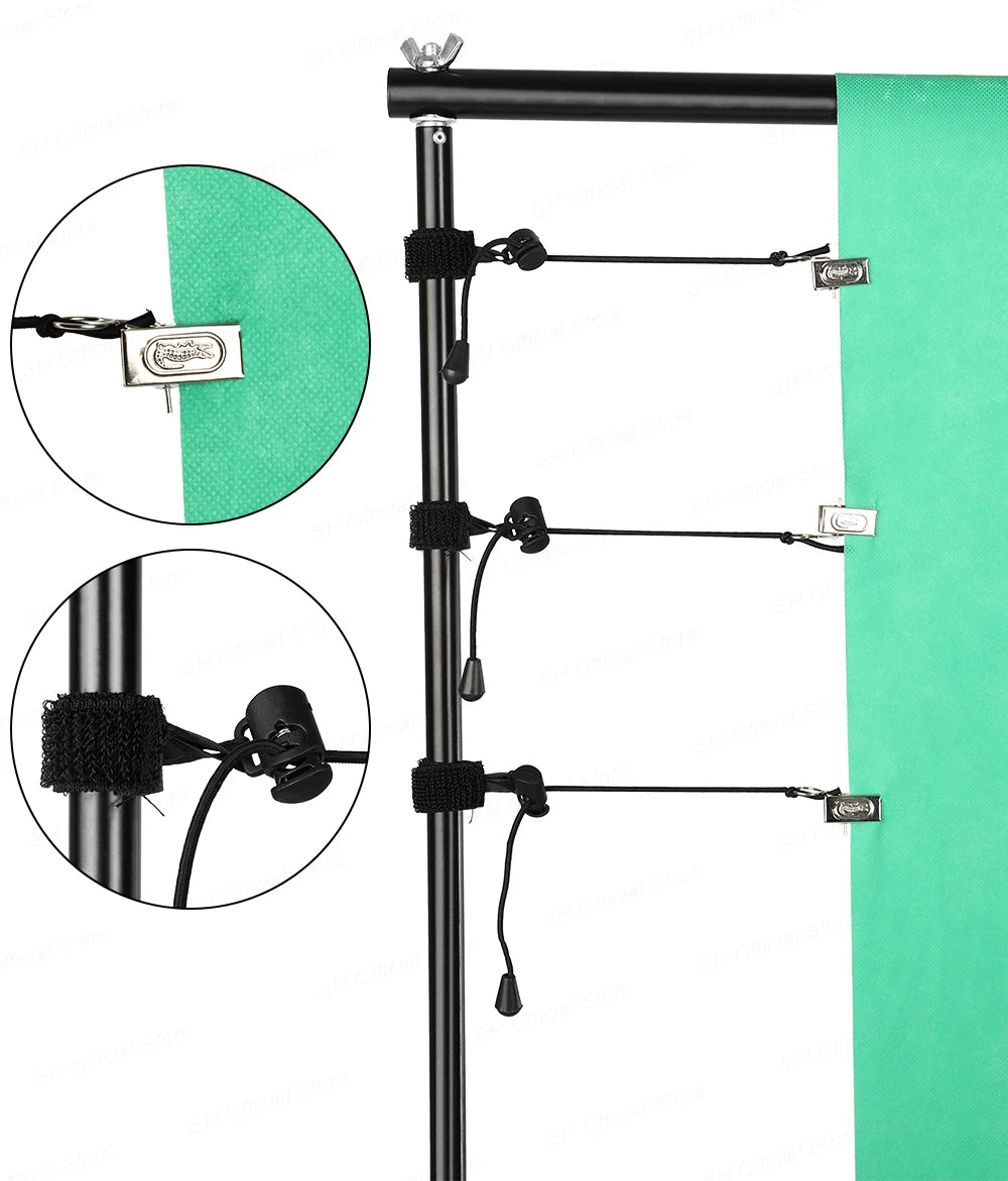 Background Stand Kit Support Frame System Backdrops  Adjustable Stand for Photography Photo Studio Chromakey Green Screen Frame