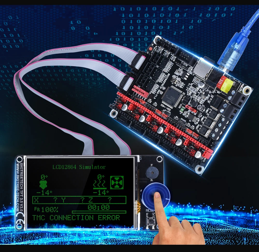 BIGTREETECH TFT35 V3.0 Touch Screen 12864 LCD Mode Or Serial Touch Screen Mode For SKR V1.4 Turbo SKR MINI E3 V2.0 Ender 3