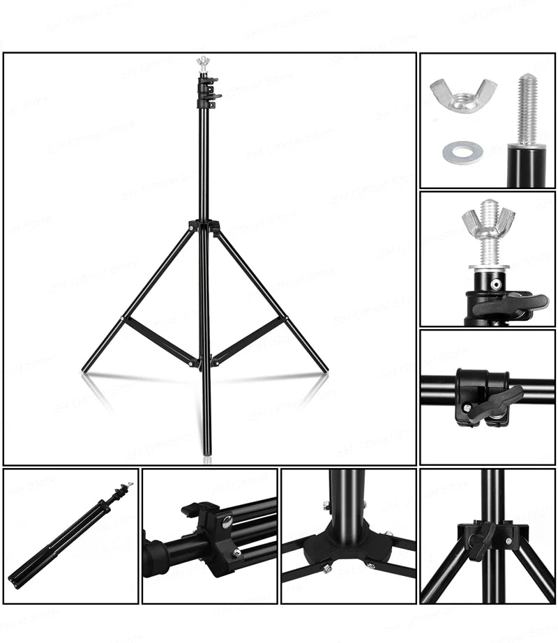 Background Stand Kit Support Frame System Backdrops  Adjustable Stand for Photography Photo Studio Chromakey Green Screen Frame