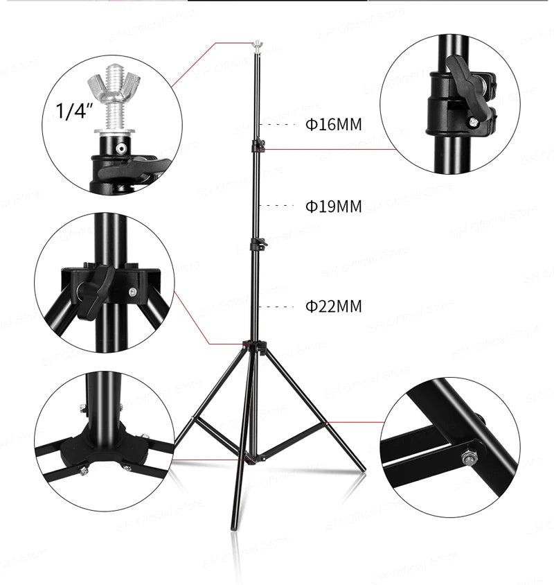 Background Stand Kit Support Frame System Backdrops  Adjustable Stand for Photography Photo Studio Chromakey Green Screen Frame