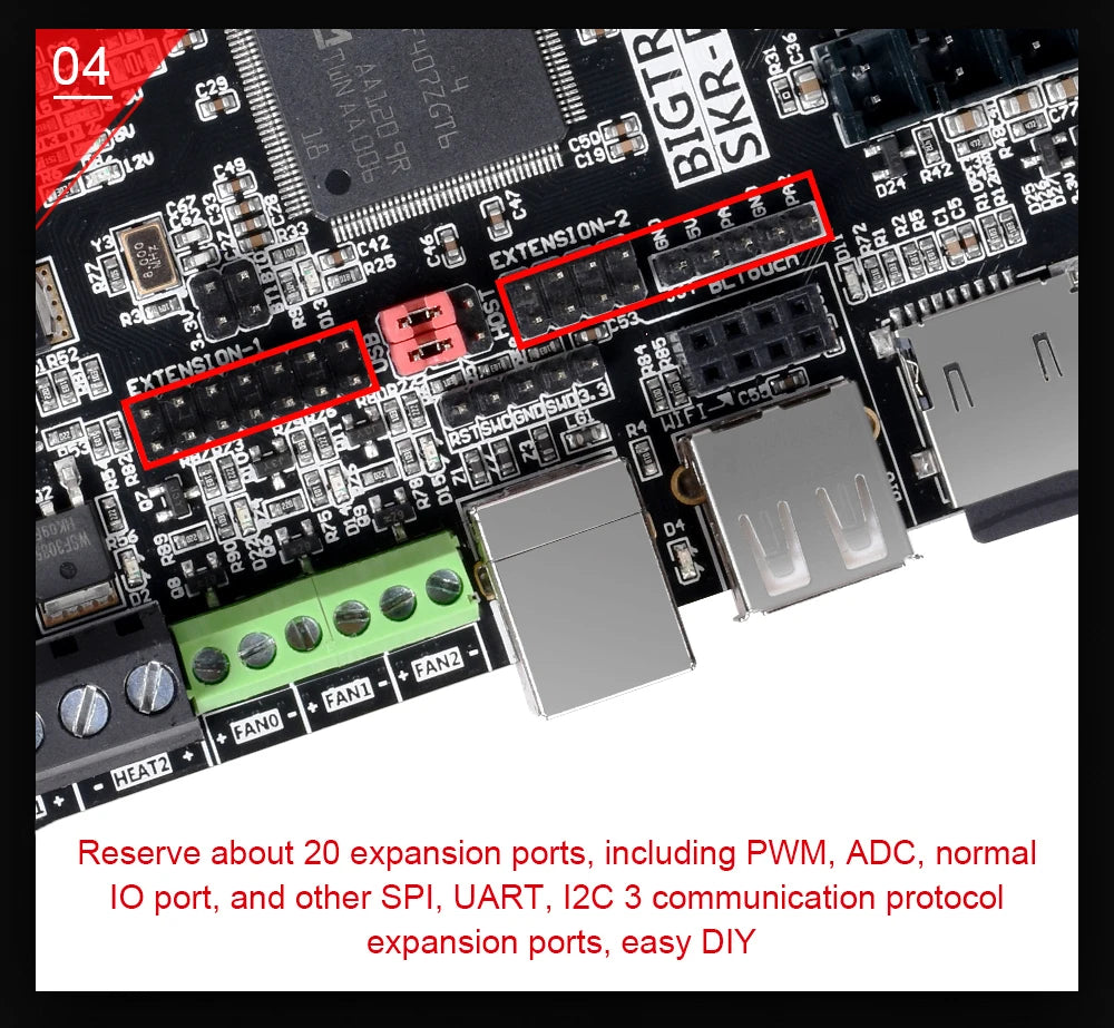 BIGTREETECH SKR PRO V1.2 Control Board TFT35 V3.0 Screen WIFI 32 Bit Motherboard TMC2208UART TMC2209 TMC2130 Driver MKS GEN L