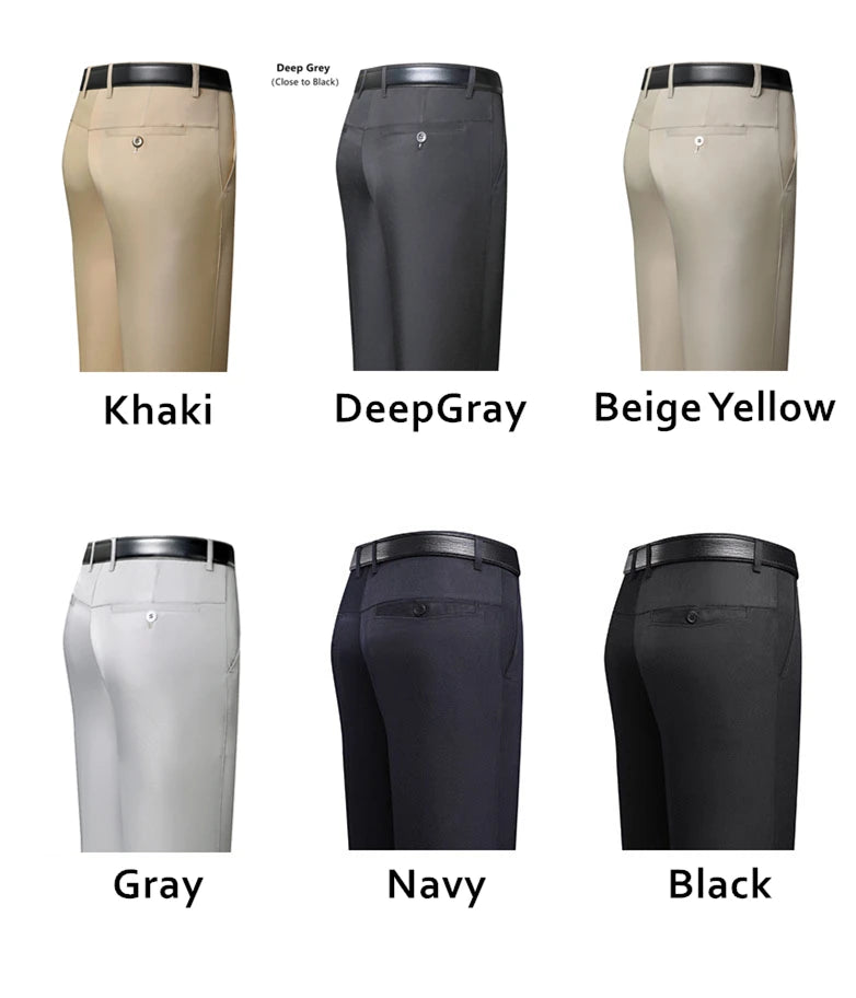 MRMT 2026 Brand Men's Trousers High Waist Black Suit Pants Men Trousers Thin Straight Loose Formal Business Casual Man Trouser