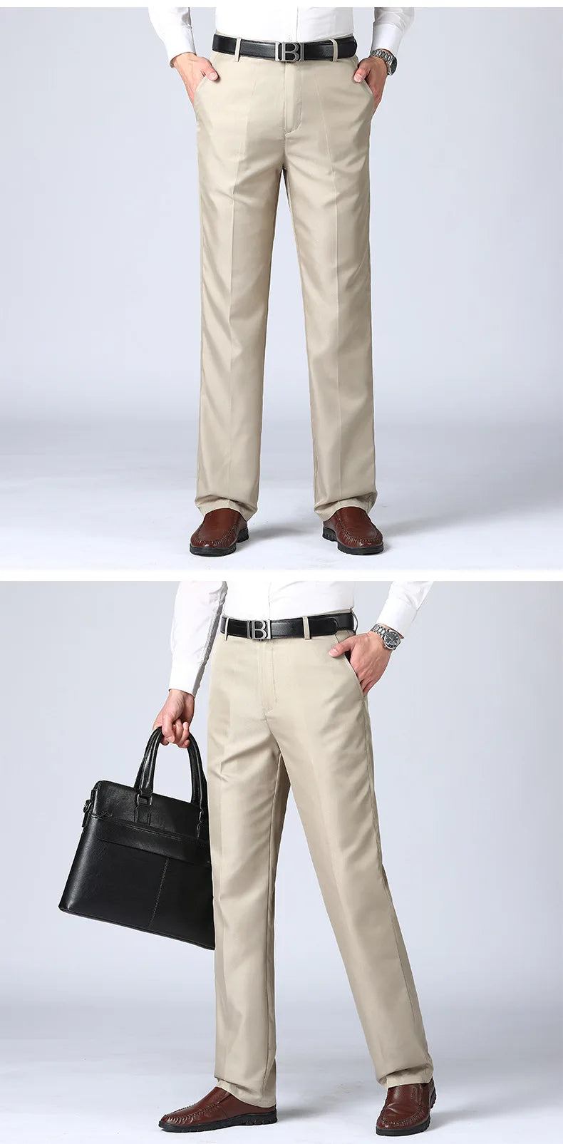 MRMT 2026 Brand Men's Trousers High Waist Black Suit Pants Men Trousers Thin Straight Loose Formal Business Casual Man Trouser