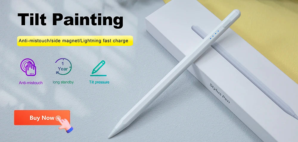 For iPad Pencil 2 1 Palm Rejection Power Display iPad Accessories iPad 2022 2021 2020 2019 2018 Pro 11 12.9 Air Mini Stylus Pen