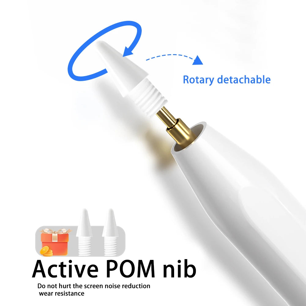 For iPad Pencil 2 1 Palm Rejection Power Display iPad Accessories iPad 2022 2021 2020 2019 2018 Pro 11 12.9 Air Mini Stylus Pen