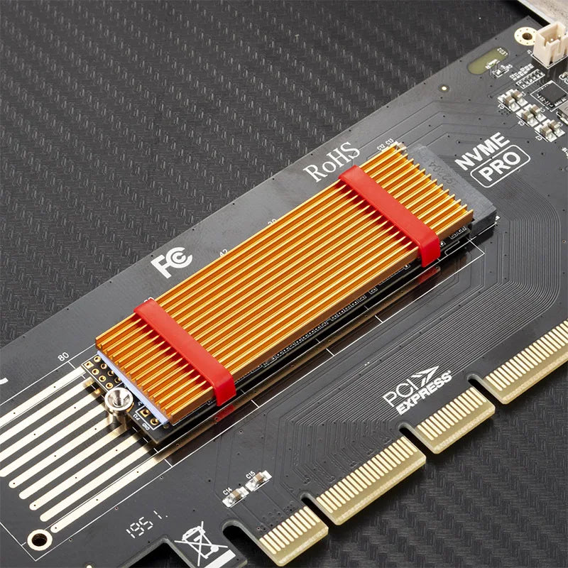 GPUHLOD M.2 SSD Heatsink M2 2280 Solid State Hard Disk Aluminum Radiator with Thermal Silicone Pad PS5 Desktop PC NGFF NVME