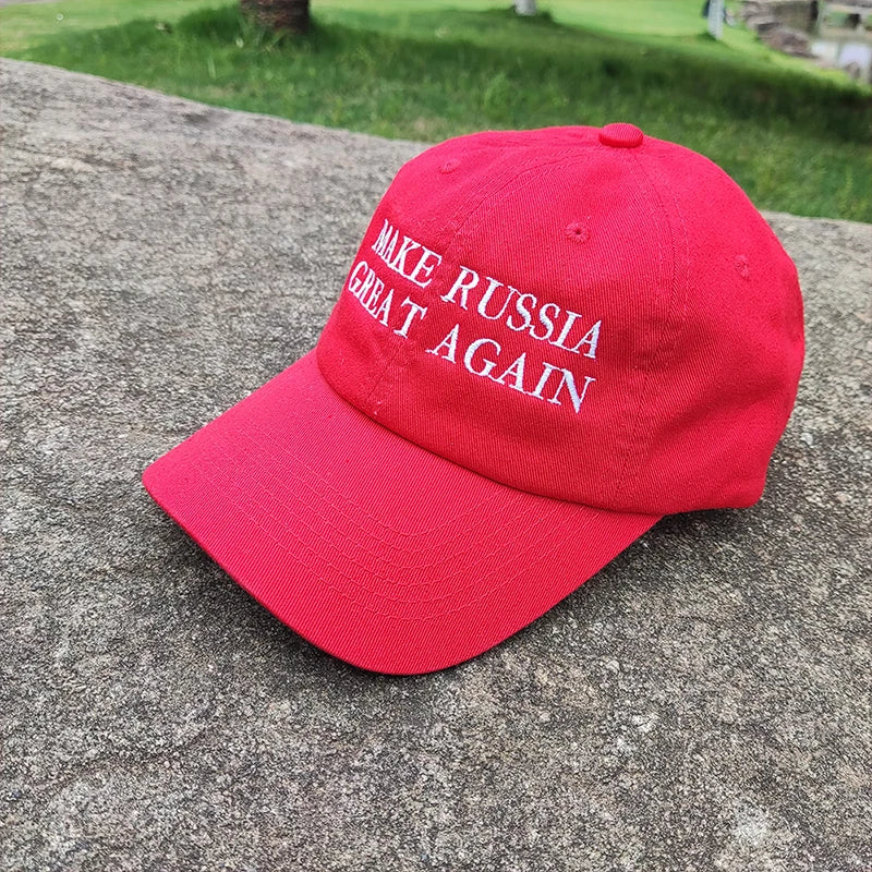 New Embroidery Letter Make Russia Great Again Dad Hat Hip Hop  Unisex Bucket Hat Outdoor Men Adjustable Snapback Baseball Hats