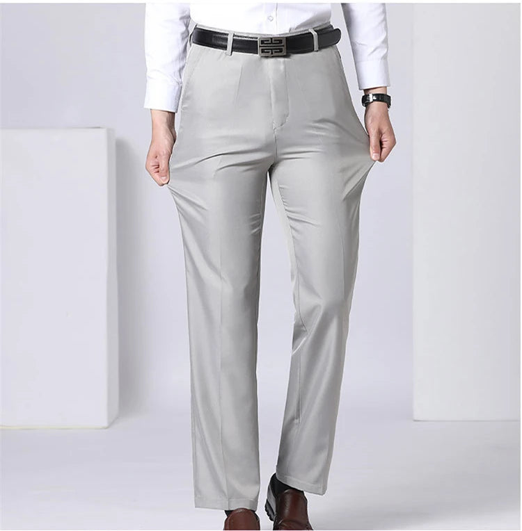 MRMT 2026 Brand Men's Trousers High Waist Black Suit Pants Men Trousers Thin Straight Loose Formal Business Casual Man Trouser