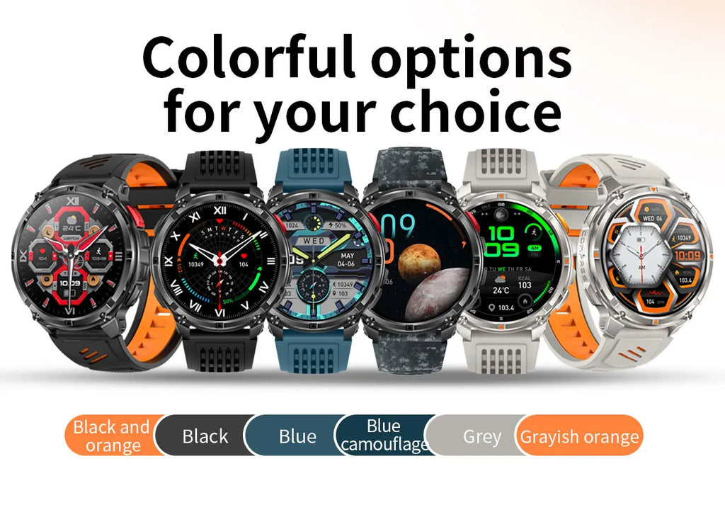 2026 New T-Rex3 Pro GPS Tracker 1100mAh Smartwatch Men 120-Day Standby Clock Rugged Outdoor Sport 10ATM Waterproof Call Watches