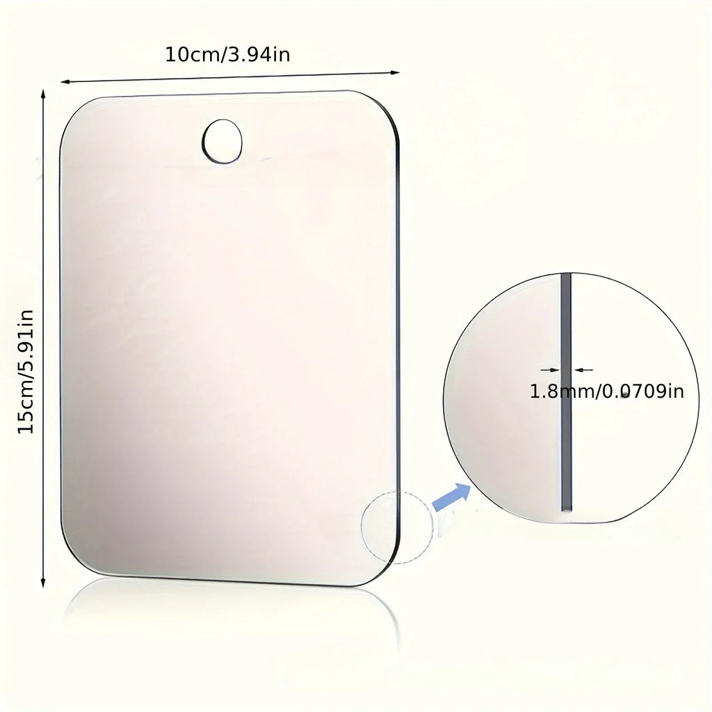 New 1pcs Acrylic Mirror With Wall Suction Shower Mirror For Man Shaving Women Makeup Portable Travel Bathroom Accessories