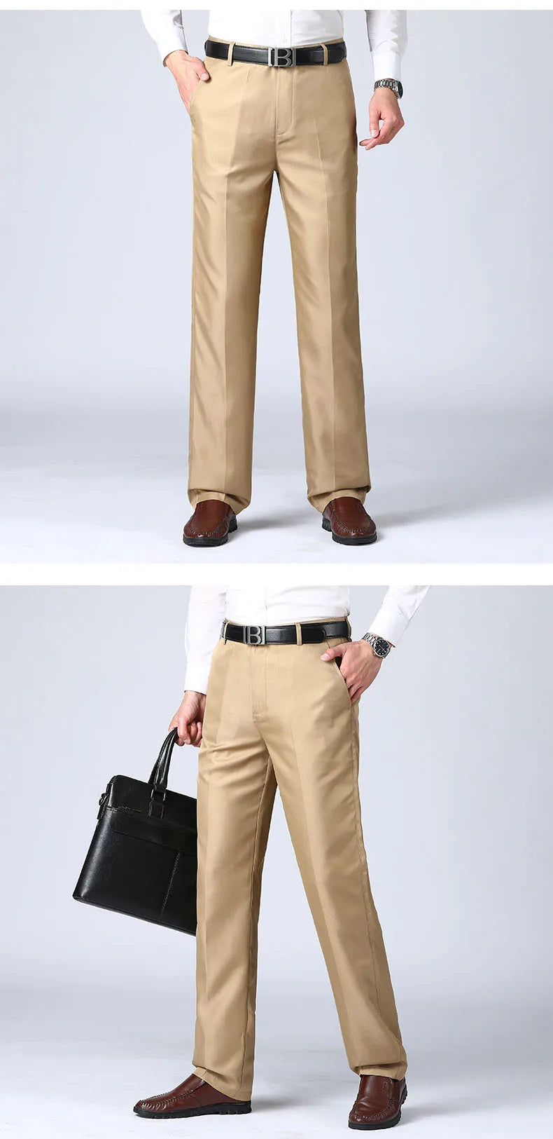 MRMT 2026 Brand Men's Trousers High Waist Black Suit Pants Men Trousers Thin Straight Loose Formal Business Casual Man Trouser