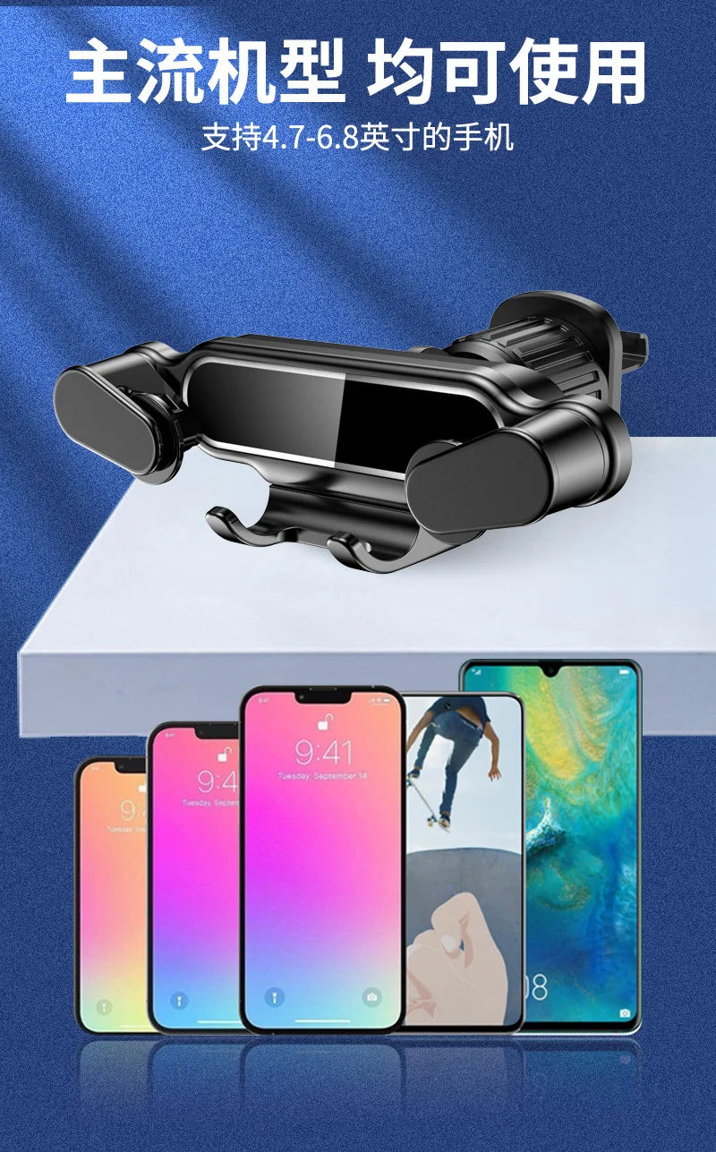 Gravity Car Phone Holder For Peugeot 4008 5008 308 2008 3008 207 Air Vent Clip Mount Mobile Cell Phone Stand GPS Accessories