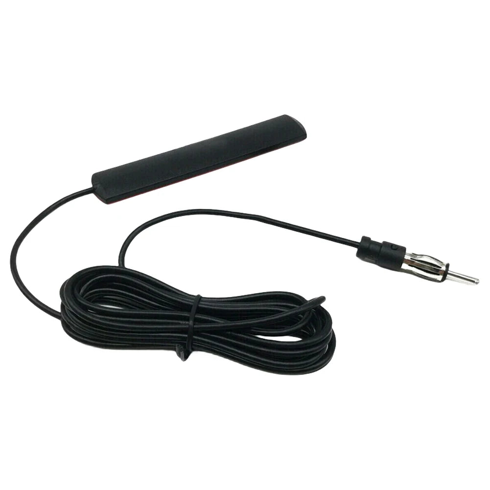 DC 5-12V AM/FM Radio Aerial Car Interior Hidden Amplified Antenna 85-860Mhz Car Radio Patch Aerial for Car Truck Motorcycle Boat