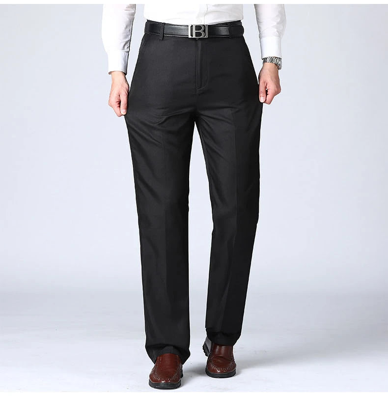 MRMT 2026 Brand Men's Trousers High Waist Black Suit Pants Men Trousers Thin Straight Loose Formal Business Casual Man Trouser