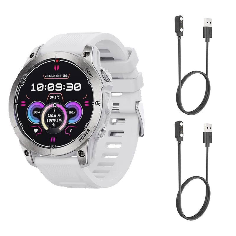 Aiweile AW45 Smart Watch Man Flashlight Fitness Tracker Miltary Connected NFC Compass Sport Bluetooth Call Dialing Korean Hebrew