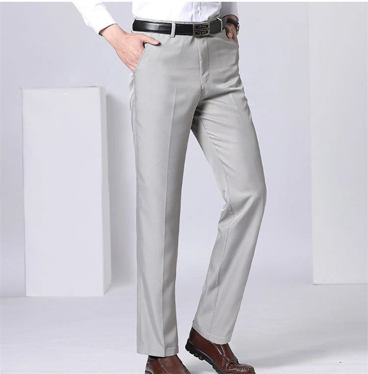 MRMT 2026 Brand Men's Trousers High Waist Black Suit Pants Men Trousers Thin Straight Loose Formal Business Casual Man Trouser