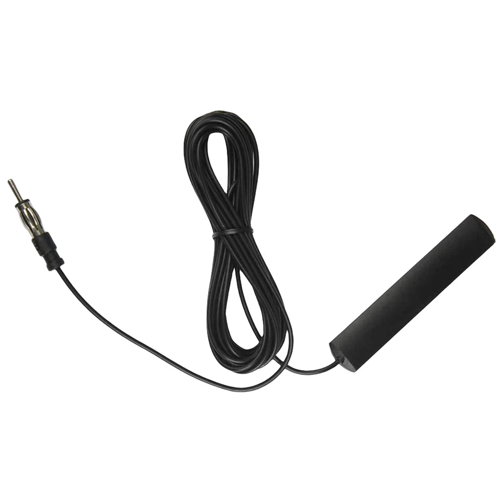 DC 5-12V AM/FM Radio Aerial Car Interior Hidden Amplified Antenna 85-860Mhz Car Radio Patch Aerial for Car Truck Motorcycle Boat