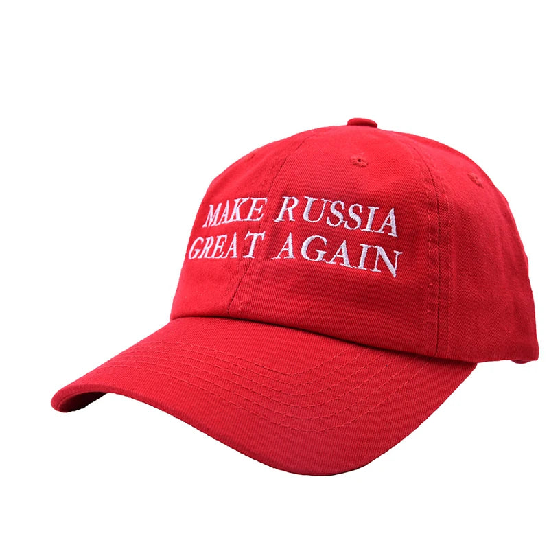 New Embroidery Letter Make Russia Great Again Dad Hat Hip Hop  Unisex Bucket Hat Outdoor Men Adjustable Snapback Baseball Hats