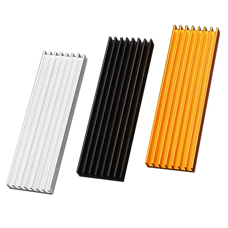 GPUHLOD M.2 SSD Heatsink M2 2280 Solid State Hard Disk Aluminum Radiator with Thermal Silicone Pad PS5 Desktop PC NGFF NVME