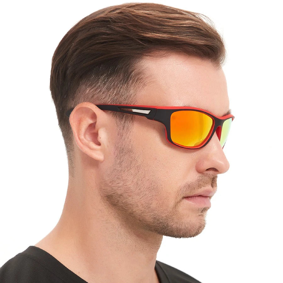 4PCS Fashion Vintage Pattern  Cycling Sports Sunglasses Men Women Running Cycling Mountaineering Sport Man Sun Glasses