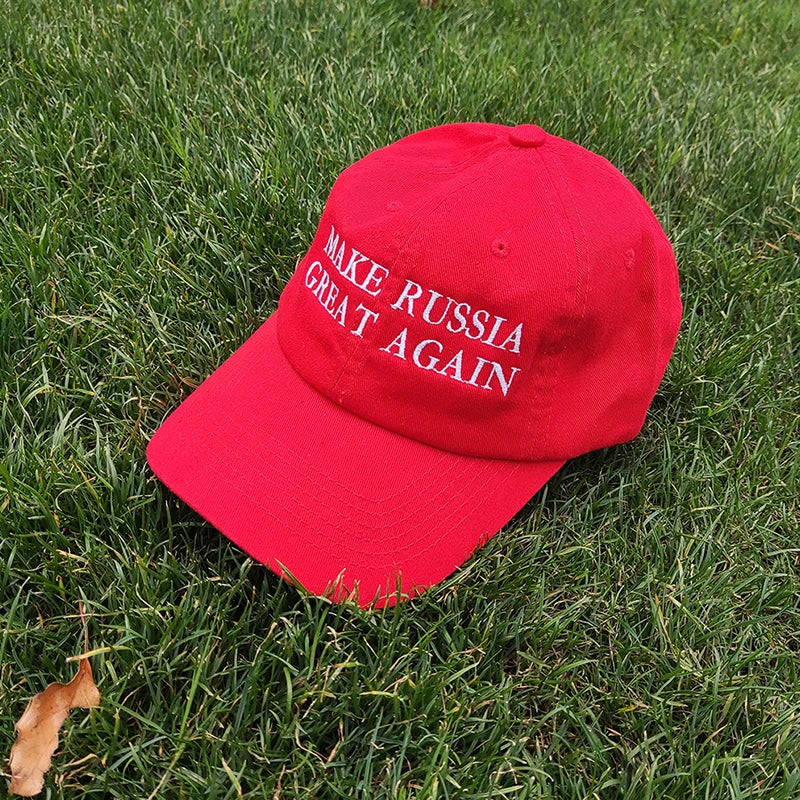 New Embroidery Letter Make Russia Great Again Dad Hat Hip Hop  Unisex Bucket Hat Outdoor Men Adjustable Snapback Baseball Hats