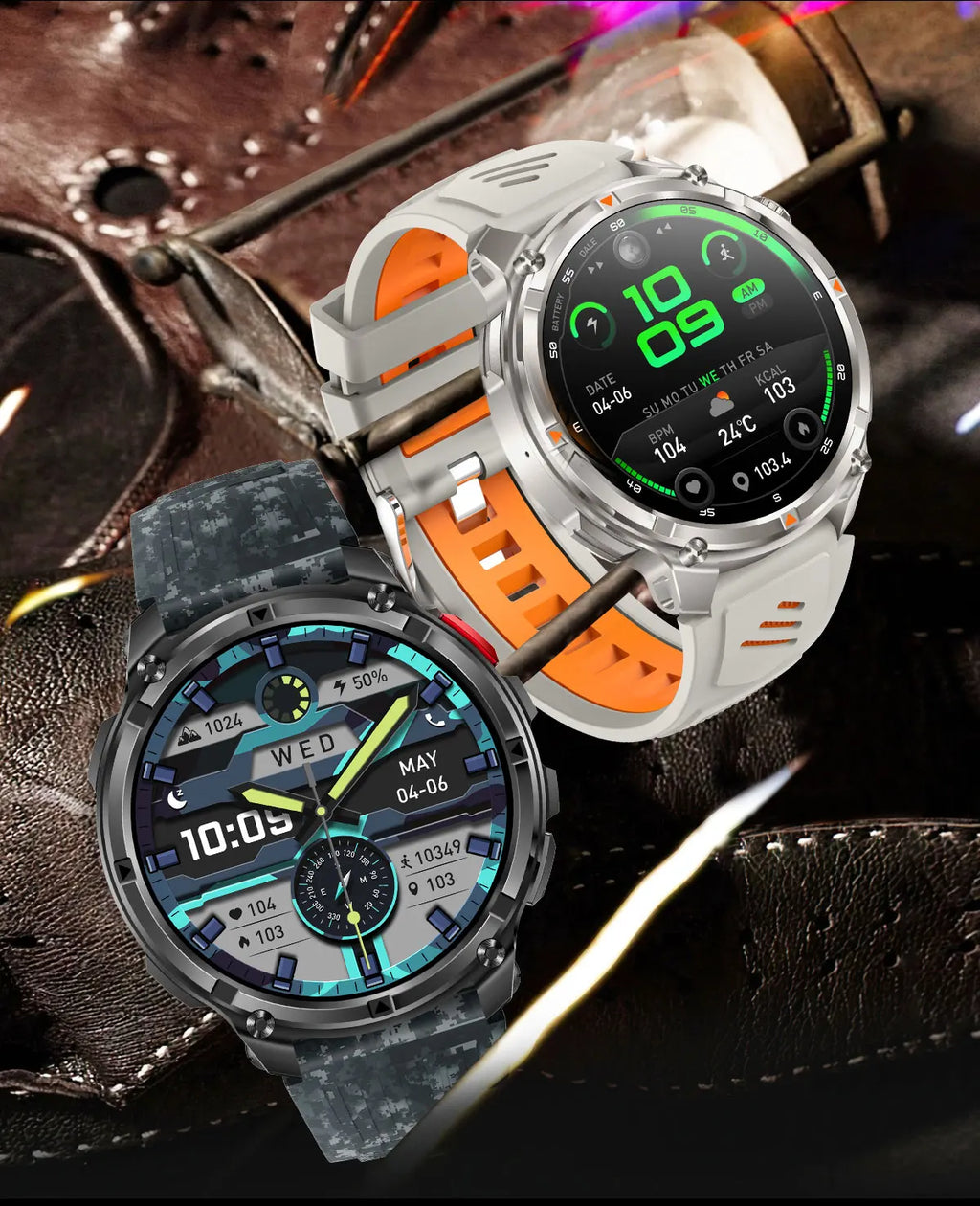 2026 New T-Rex3 Pro GPS Tracker 1100mAh Smartwatch Men 120-Day Standby Clock Rugged Outdoor Sport 10ATM Waterproof Call Watches