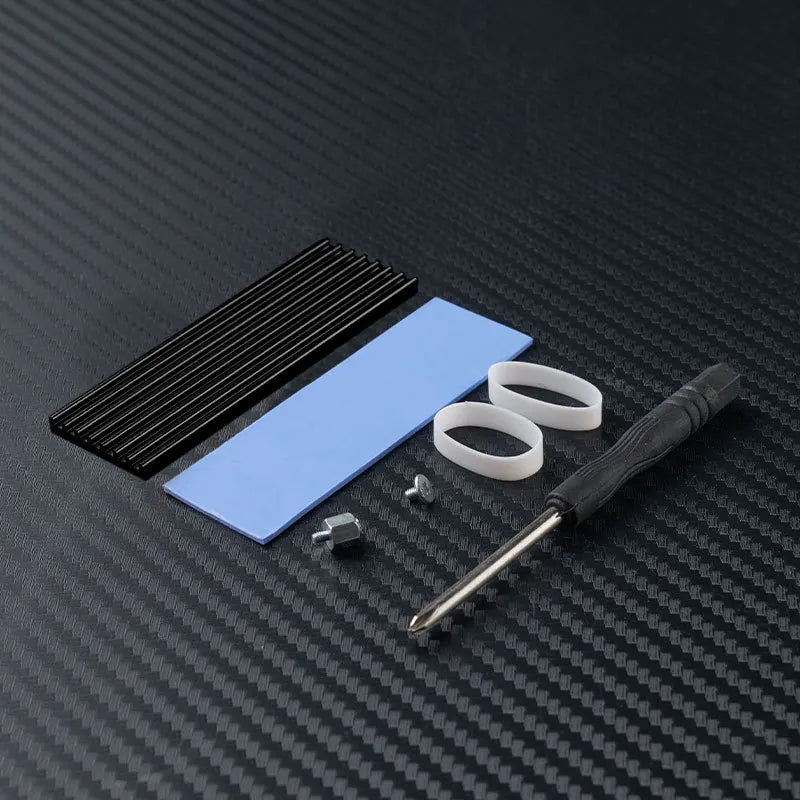 GPUHLOD M.2 SSD Heatsink M2 2280 Solid State Hard Disk Aluminum Radiator with Thermal Silicone Pad PS5 Desktop PC NGFF NVME