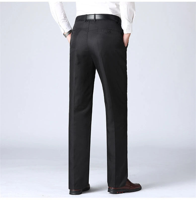 MRMT 2026 Brand Men's Trousers High Waist Black Suit Pants Men Trousers Thin Straight Loose Formal Business Casual Man Trouser