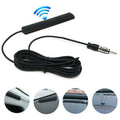 DC 5-12V AM/FM Radio Aerial Car Interior Hidden Amplified Antenna 85-860Mhz Car Radio Patch Aerial for Car Truck Motorcycle Boat