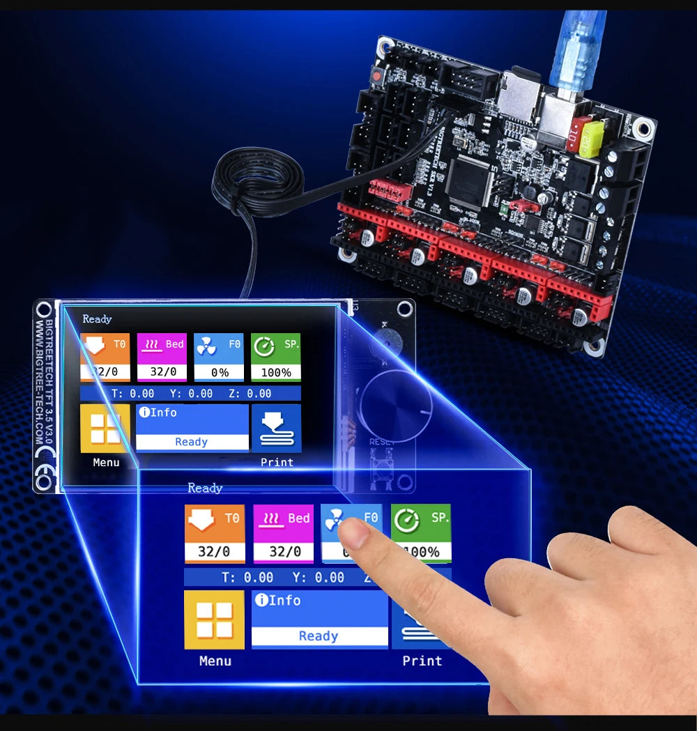 BIGTREETECH SKR PRO V1.2 Control Board TFT35 V3.0 Screen WIFI 32 Bit Motherboard TMC2208UART TMC2209 TMC2130 Driver MKS GEN L
